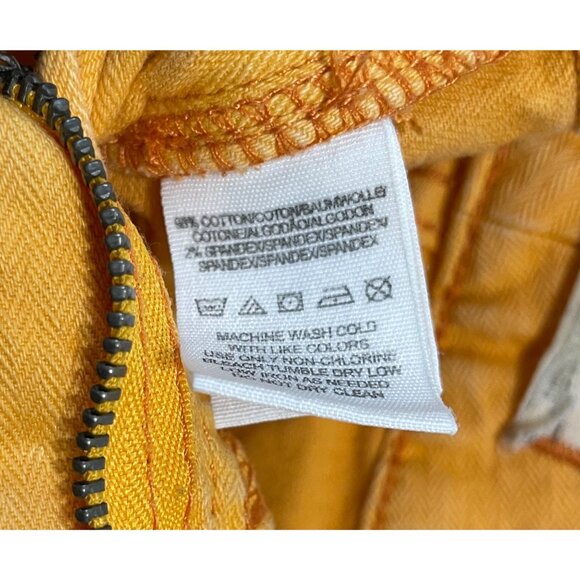 🔥 Free People Orange Skinny Jeans – Size 25 - Picture 6 of 6